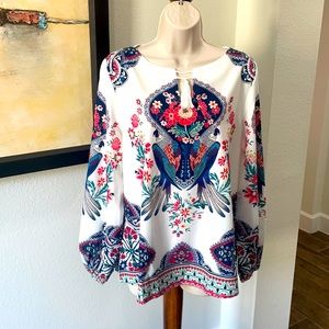 ZANZEA COLLECTION! GORGEOUS STYLE WITH PARROTS! 1st CLASS! Sz M/L